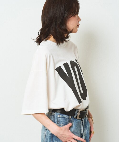 Whim Gazette(ウィムガゼット)の「【KATHARINE HAMNETT】別注YOU Tシャツ(Tシャツ/カットソー・レディース・オフホワイト/ベージュ・FREE)」の9枚目の写真