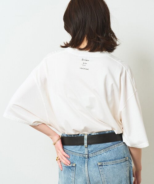 Whim Gazette(ウィムガゼット)の「【KATHARINE HAMNETT】別注YOU Tシャツ(Tシャツ/カットソー・レディース・オフホワイト/ベージュ・FREE)」の8枚目の写真