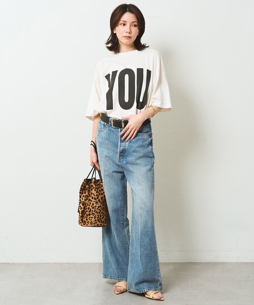 Whim Gazette(ウィムガゼット)の「【KATHARINE HAMNETT】別注YOU Tシャツ(Tシャツ/カットソー・レディース・オフホワイト/ベージュ・FREE)」の3枚目の写真