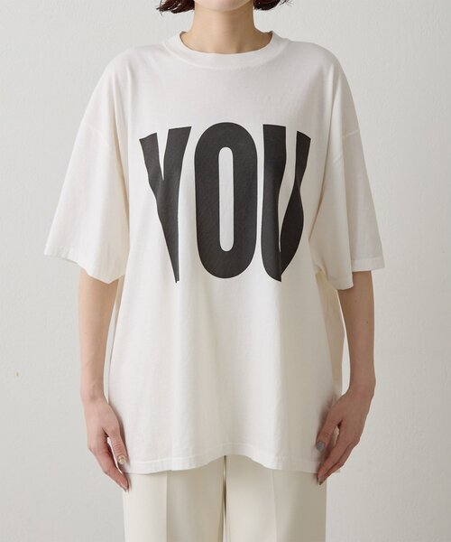 Whim Gazette(ウィムガゼット)の「【KATHARINE HAMNETT】別注YOU Tシャツ(Tシャツ/カットソー・レディース・オフホワイト/ベージュ・FREE)」の18枚目の写真