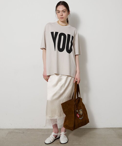 Whim Gazette(ウィムガゼット)の「【KATHARINE HAMNETT】別注YOU Tシャツ(Tシャツ/カットソー・レディース・オフホワイト/ベージュ・FREE)」の22枚目の写真