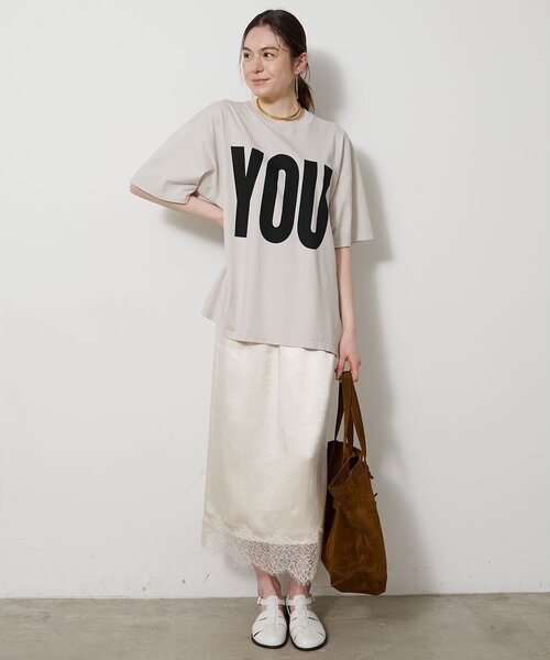 Whim Gazette(ウィムガゼット)の「【KATHARINE HAMNETT】別注YOU Tシャツ(Tシャツ/カットソー・レディース・オフホワイト/ベージュ・FREE)」の15枚目の写真
