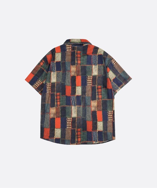 U:UME(ユーム)の「Retro Check Patch Shirt(シャツ/ブラウス・メンズ・レッド・XX-LARGE/X-LARGE/LARGE/MEDIUM)」の2枚目の写真