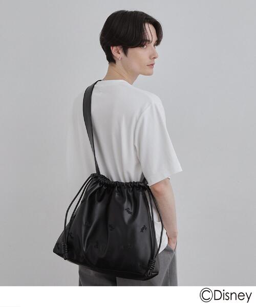 Disney(ディズニー)の「Disney capsule collection 巾着ショルダーバッグ(ショルダーバッグ・メンズ・ブラック・00)」の3枚目の写真
