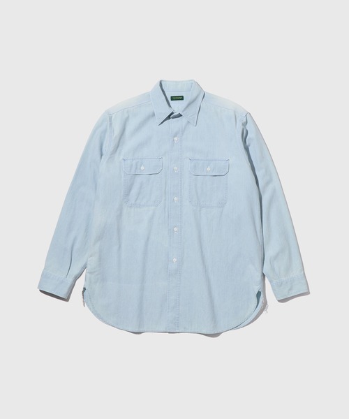 WILD LIFE TAILOR Adam et Rope'(ワイルドテーラーアダムエロペ )の「【WILD LIFE TAILOR】CHAMBRAY SHIRT(シャツ/ブラウス・メンズ・サックスブルー・L)」の1枚目の写真