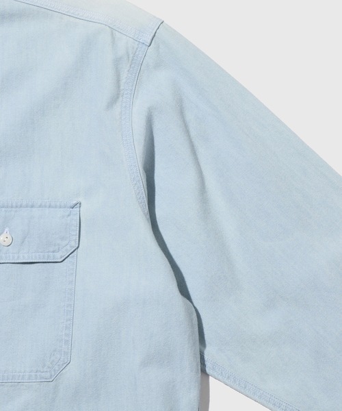 WILD LIFE TAILOR Adam et Rope'(ワイルドテーラーアダムエロペ )の「【WILD LIFE TAILOR】CHAMBRAY SHIRT(シャツ/ブラウス・メンズ・サックスブルー・L)」の5枚目の写真