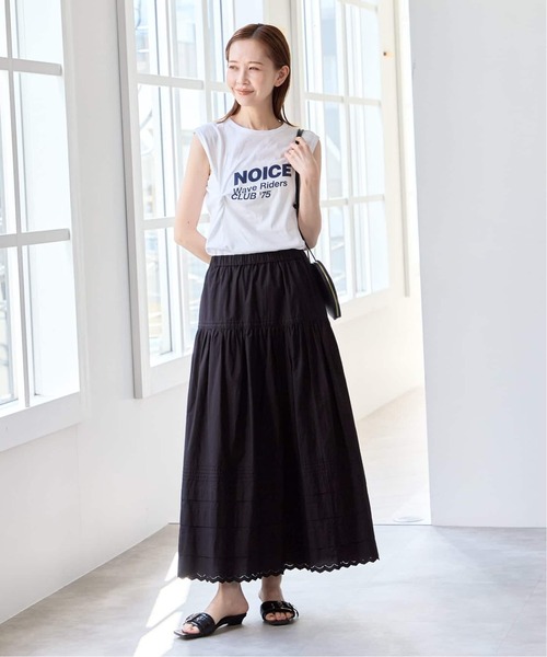 U by SPICK&SPAN(ユーバイスピックアンドスパン)の「NOICE / ノイス TWISTED DRAPE SLEEVELESS TOP(Tシャツ/カットソー・レディース・ホワイト・SMALL)」の19枚目の写真