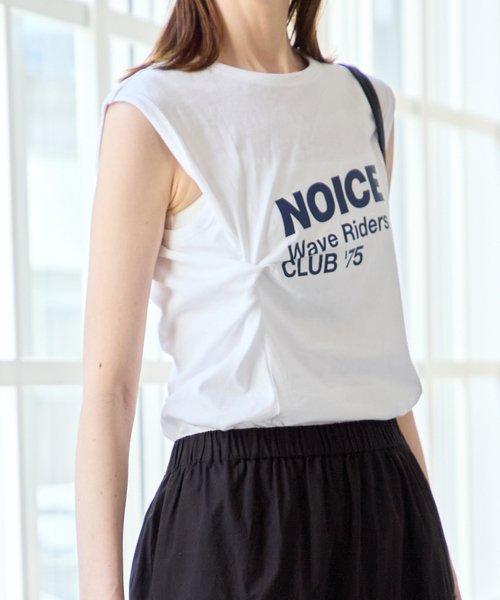 U by SPICK&SPAN(ユーバイスピックアンドスパン)の「NOICE / ノイス TWISTED DRAPE SLEEVELESS TOP(Tシャツ/カットソー・レディース・ホワイト・SMALL)」の15枚目の写真