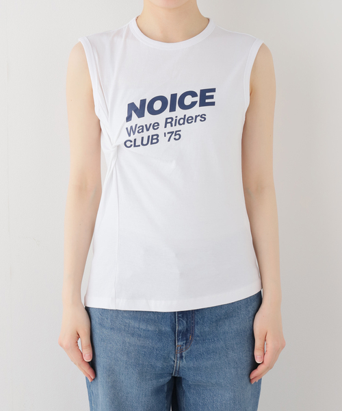 U by SPICK&SPAN(ユーバイスピックアンドスパン)の「NOICE / ノイス TWISTED DRAPE SLEEVELESS TOP(Tシャツ/カットソー・レディース・ホワイト・SMALL)」の4枚目の写真