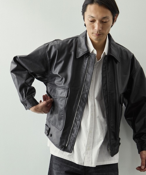 YOKE for KEY TIMEZ/ヨーク】別注 Leather Flight Jacket（ブルゾン