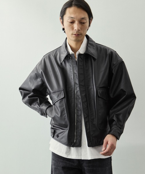 YOKE for KEY TIMEZ/ヨーク】別注 Leather Flight Jacket（ブルゾン