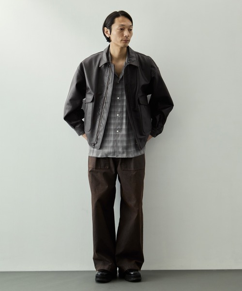 YOKE（ヨーク）の「【YOKE for KEY TIMEZ/ヨーク】別注 Leather Flight Jacket（ブルゾン・メンズ・ブラック/ブラウン・2）」の10枚目の写真
