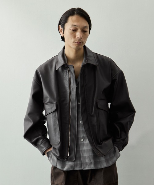 YOKE for KEY TIMEZ/ヨーク】別注 Leather Flight Jacket（ブルゾン