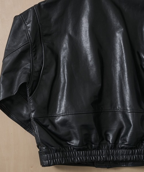 YOKE（ヨーク）の「【YOKE for KEY TIMEZ/ヨーク】別注 Leather Flight Jacket（ブルゾン・メンズ・ブラック/ブラウン・2）」の19枚目の写真