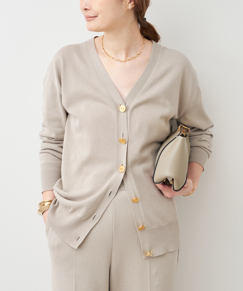 Deuxieme Classe(ドゥーズィエムクラス)の「*Beauty カーディガン(カーディガン/ボレロ・レディース・ネイビー/ベージュ・FREE)」の5枚目の写真