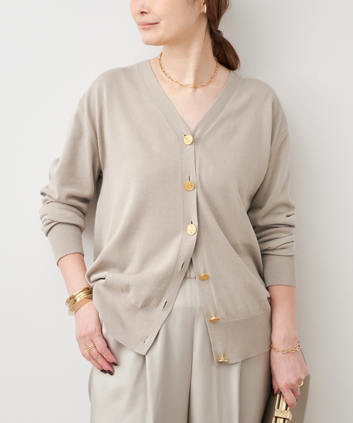 Deuxieme Classe(ドゥーズィエムクラス)の「*Beauty カーディガン(カーディガン/ボレロ・レディース・ネイビー/ベージュ・FREE)」の10枚目の写真