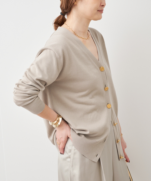 Deuxieme Classe(ドゥーズィエムクラス)の「*Beauty カーディガン(カーディガン/ボレロ・レディース・ネイビー/ベージュ・FREE)」の11枚目の写真