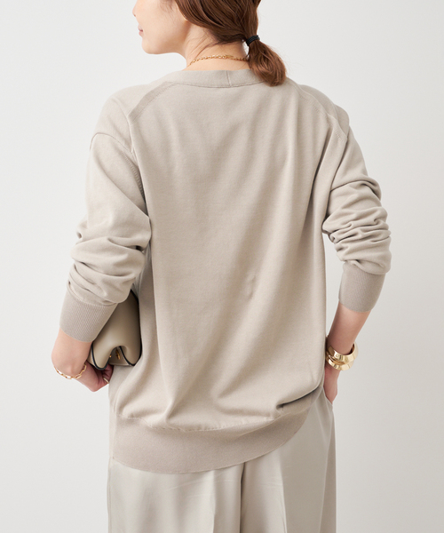 Deuxieme Classe(ドゥーズィエムクラス)の「*Beauty カーディガン(カーディガン/ボレロ・レディース・ネイビー/ベージュ・FREE)」の12枚目の写真