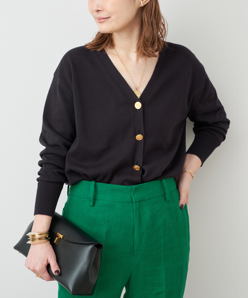 Deuxieme Classe(ドゥーズィエムクラス)の「*Beauty カーディガン(カーディガン/ボレロ・レディース・ネイビー/ベージュ・FREE)」の18枚目の写真