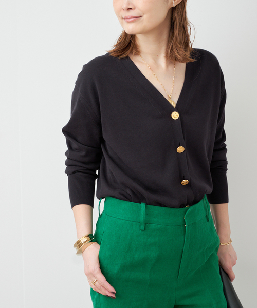 Deuxieme Classe(ドゥーズィエムクラス)の「*Beauty カーディガン(カーディガン/ボレロ・レディース・ネイビー/ベージュ・FREE)」の19枚目の写真