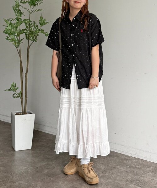 U.S. POLO ASSN.(ユーエスポロアッスン)の「半袖シャツ(シャツ/ブラウス・レディース・ブラック系その他/ブルー/ホワイト系その他2/ホワイト系その他/イエロー/ネイビー・FREE)」の13枚目の写真