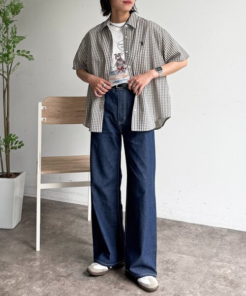 U.S. POLO ASSN.(ユーエスポロアッスン)の「半袖シャツ(シャツ/ブラウス・レディース・ブラック系その他/ブルー/ホワイト系その他2/ホワイト系その他/イエロー/ネイビー・FREE)」の18枚目の写真