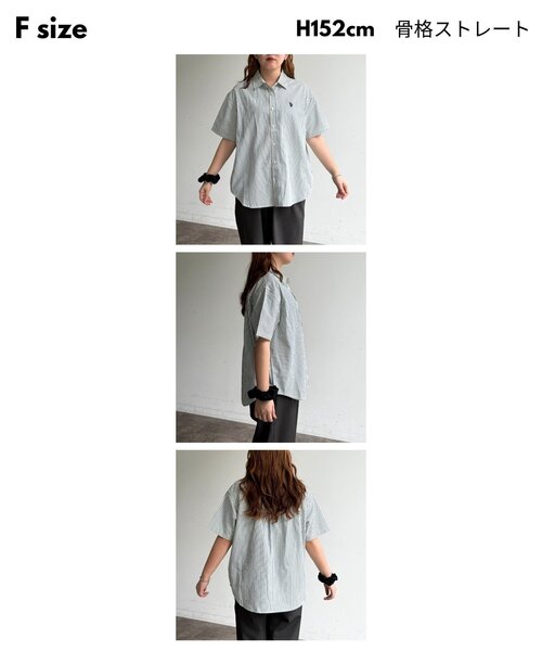 U.S. POLO ASSN.(ユーエスポロアッスン)の「半袖シャツ(シャツ/ブラウス・レディース・ブラック系その他/ブルー/ホワイト系その他2/ホワイト系その他/イエロー/ネイビー・FREE)」の19枚目の写真