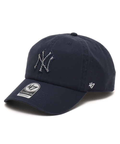 47 x ATMOS PINK CLEAN UP YANKEES RHINESTONE NVY / 47 x アトモス