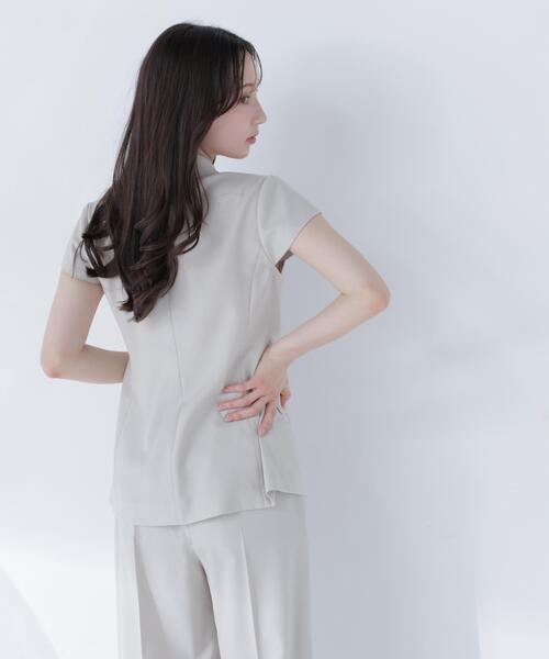 NATURAL BEAUTY BASIC(ナチュラルビューティーベーシック)の「スタイルアップ SETUP ペプラムジャケット(テーラードジャケット・レディース・ベージュ/ブラウン・MEDIUM/SMALL)」の21枚目の写真