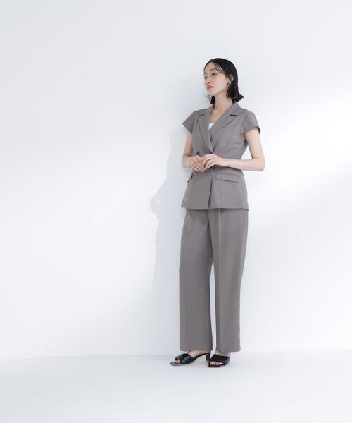 NATURAL BEAUTY BASIC(ナチュラルビューティーベーシック)の「スタイルアップ SETUP ペプラムジャケット(テーラードジャケット・レディース・ベージュ/ブラウン・MEDIUM/SMALL)」の11枚目の写真