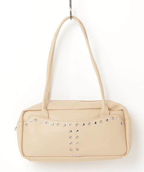 Rohwel(ローウェル)の「Stud Eyelet Shoulder Bag / スタッズアイレットショルダーバッグ(ショルダーバッグ・レディース・ブラック/ベージュ/ホワイト・FREE)」の21枚目の写真
