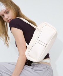 Stud Eyelet Shoulder Bag / スタッズアイレットショルダーバッグ