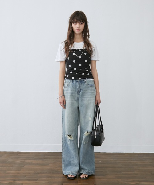 Rohwel(ローウェル)の「Stud Eyelet Shoulder Bag / スタッズアイレットショルダーバッグ(ショルダーバッグ・レディース・ブラック/ベージュ/ホワイト・FREE)」の11枚目の写真