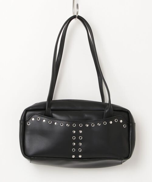 Rohwel(ローウェル)の「Stud Eyelet Shoulder Bag / スタッズアイレットショルダーバッグ(ショルダーバッグ・レディース・ブラック/ベージュ/ホワイト・FREE)」の20枚目の写真