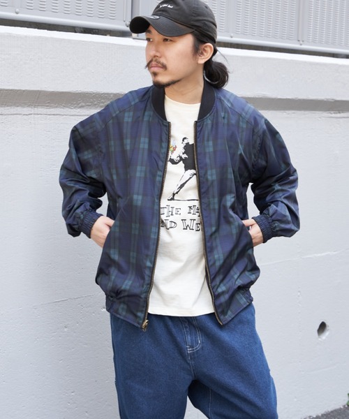 mihns closet(ミンズクローゼット)の「【mihns closet/ミンズクローゼット】リバーシブル フライトジャケット(ブルゾン・メンズ・ブルー/ベージュ/ブラック・M/L)」の7枚目の写真