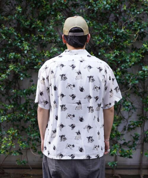 BEAVER(ビーバー)の「B omnivore/ビーオムニボー DOG S/S SHIRT(シャツ/ブラウス・メンズ・ホワイト系2/チャコールグレー・M/L)」の4枚目の写真