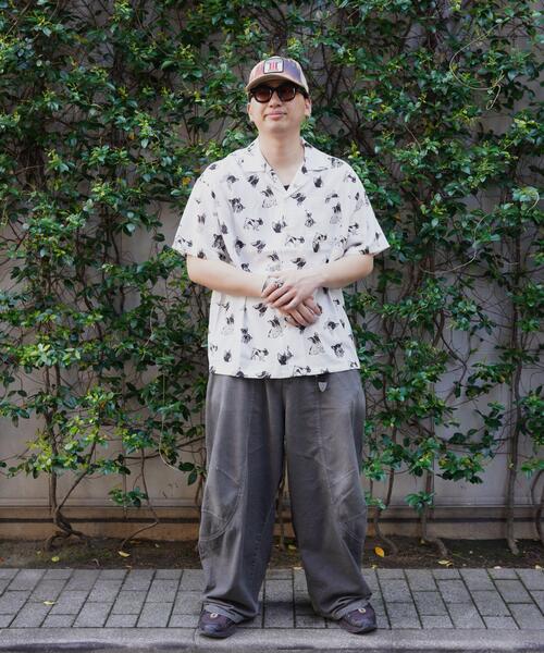BEAVER(ビーバー)の「B omnivore/ビーオムニボー DOG S/S SHIRT(シャツ/ブラウス・メンズ・ホワイト系2/チャコールグレー・M/L)」の5枚目の写真