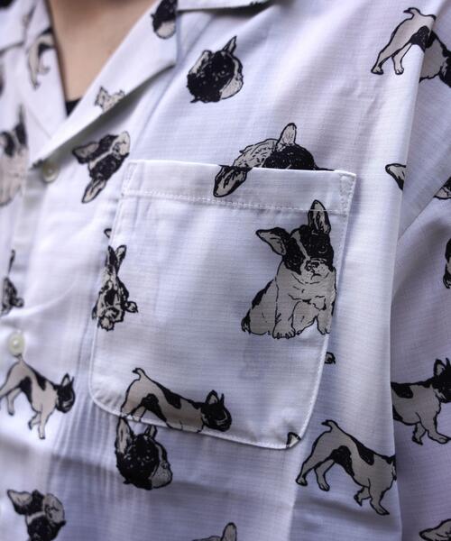 BEAVER(ビーバー)の「B omnivore/ビーオムニボー DOG S/S SHIRT(シャツ/ブラウス・メンズ・ホワイト系2/チャコールグレー・M/L)」の6枚目の写真