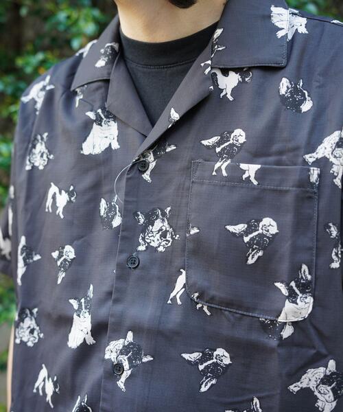 BEAVER(ビーバー)の「B omnivore/ビーオムニボー DOG S/S SHIRT(シャツ/ブラウス・メンズ・ホワイト系2/チャコールグレー・M/L)」の9枚目の写真