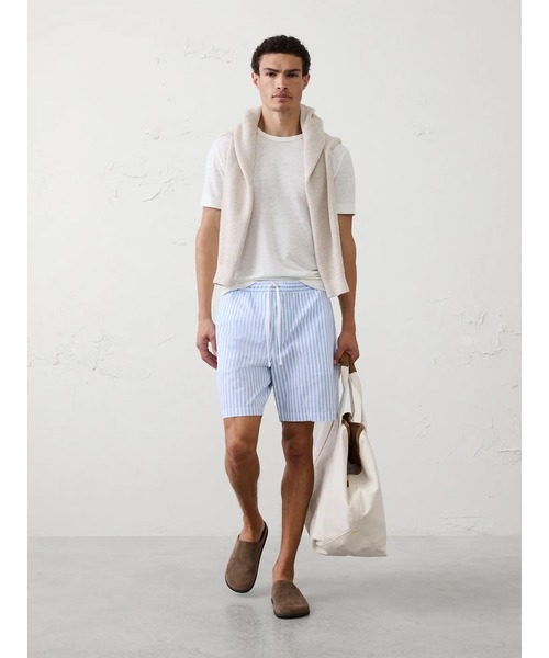 BANANA REPUBLIC FACTORY STORE(バナナリパブリック ファクトリーストア)の「BANANA REPUBLIC FACTORY STORE スタンダードフィット 7インチ リネンブレンド デッキショーツ(その他パンツ・メンズ・イエロー/ブルー/グリーン・L/M/XL/S)」の8枚目の写真