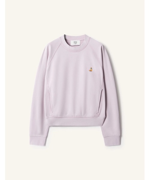 Maison Kitsune(メゾンキツネ)の「DREAMING FOX OPEN POCKET SWEATSHIRT(スウェット・レディース・ベビーピンク/ライトベージュ・XS/S/M/L)」の5枚目の写真