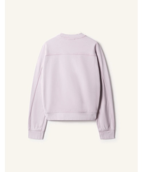 Maison Kitsune(メゾンキツネ)の「DREAMING FOX OPEN POCKET SWEATSHIRT(スウェット・レディース・ベビーピンク/ライトベージュ・XS/S/M/L)」の6枚目の写真