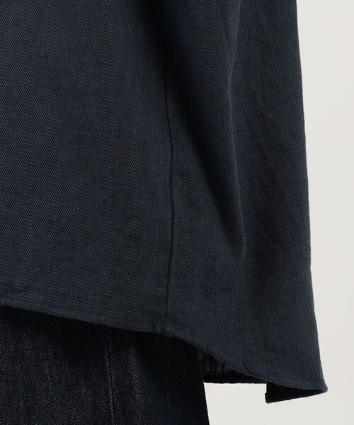 GUY ROVER（ギローバー）の「【別注】GUY ROVER リネンコットン オーバーシャツ（シャツ/ブラウス・メンズ・オフホワイト/ネイビー・M/S）」の10枚目の写真