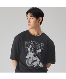 NTBC（エヌティービーシー）の「ロックパンクオーバーサイズ半袖Tシャツ_2COLOR（Tシャツ/カットソー）」