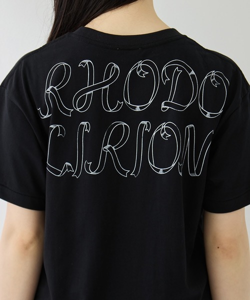 RhodolirioN（ロドリリオン）の「[RhodolirioN/ロドリリオン]Printed Making a bow with Ribbon Tee（Tシャツ/カットソー・レディース・ブラック/ピンク/ホワイト・0）」の8枚目の写真