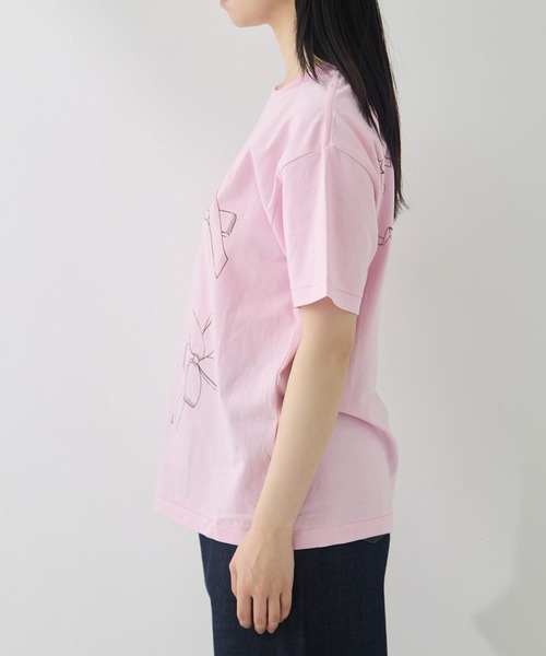 RhodolirioN（ロドリリオン）の「[RhodolirioN/ロドリリオン]Printed Making a bow with Ribbon Tee（Tシャツ/カットソー・レディース・ブラック/ピンク/ホワイト・0）」の15枚目の写真
