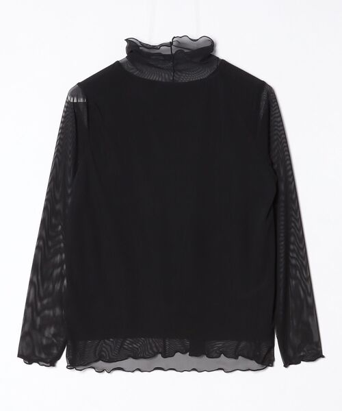 Re:Birth+(リバースプラス)の「シアー素材使いハイネックトップス(Tシャツ/カットソー・レディース・ゼブラ/ブラック/その他・MEDIUM/LARGE/LL/3L)」の14枚目の写真