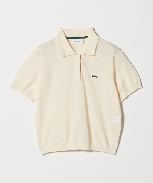 LACOSTE(ラコステ)の「<LACOSTE>ラメニット ポロシャツ(ポロシャツ・レディース・ピンク/オフホワイト・36)」の10枚目の写真