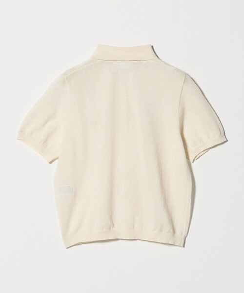 LACOSTE(ラコステ)の「<LACOSTE>ラメニット ポロシャツ(ポロシャツ・レディース・ピンク/オフホワイト・36)」の9枚目の写真
