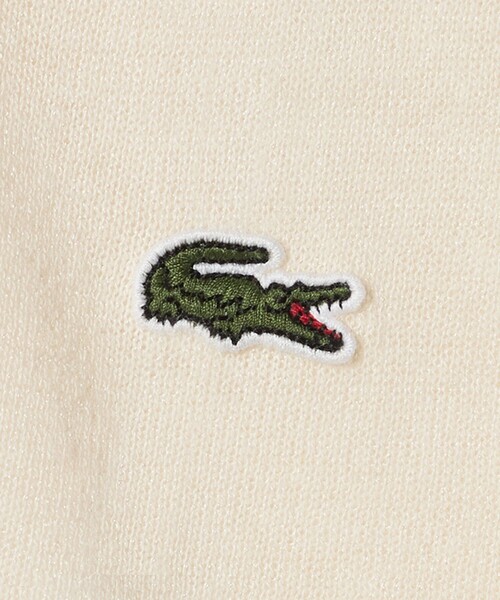 LACOSTE(ラコステ)の「<LACOSTE>ラメニット ポロシャツ(ポロシャツ・レディース・ピンク/オフホワイト・36)」の6枚目の写真